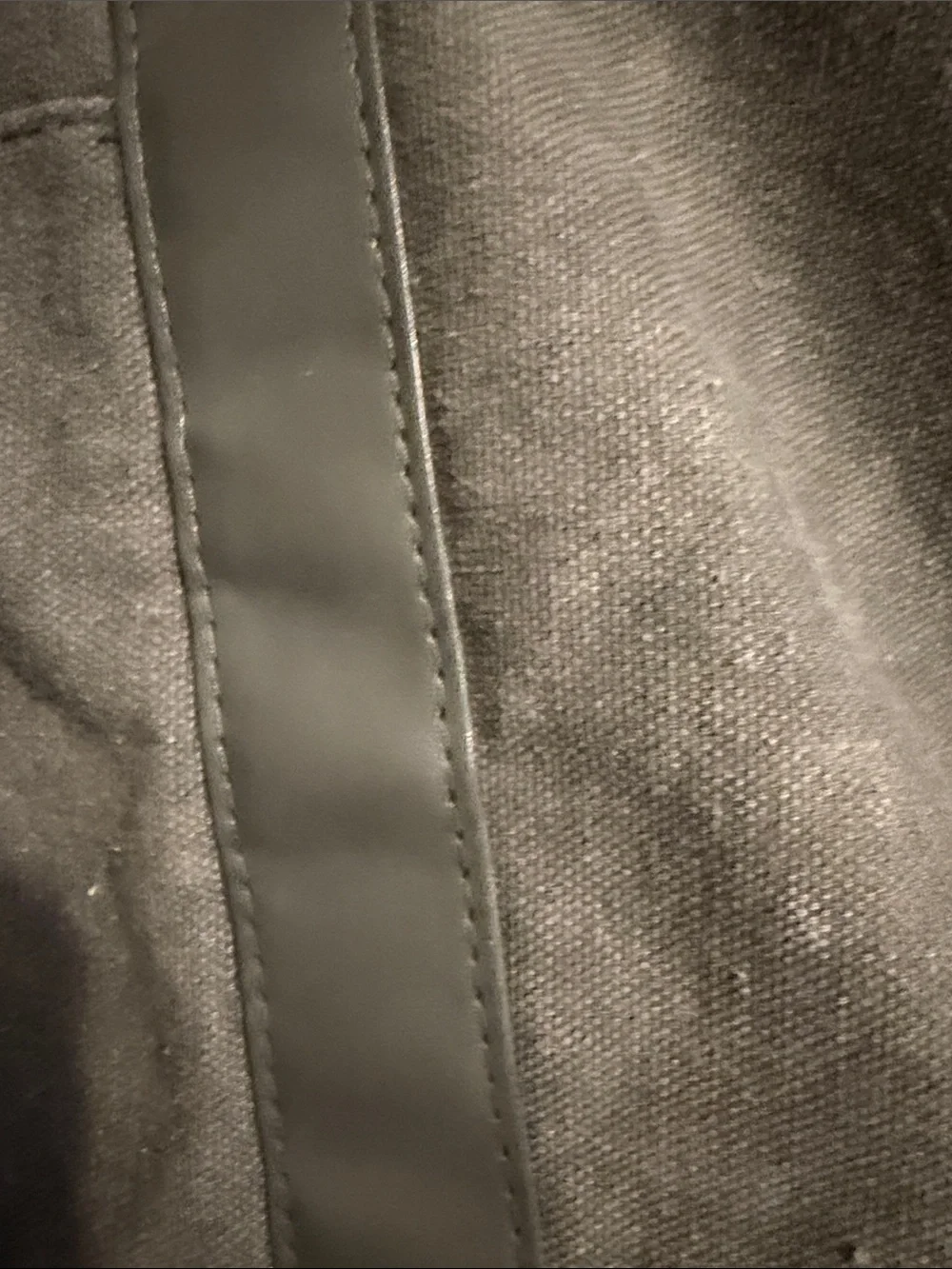 Calvin Klein Gray Canvas and Faux-Leather Duffel